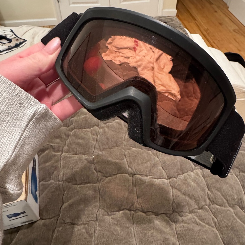 SMITH Black Kids Ski Goggles with Tinted Lens